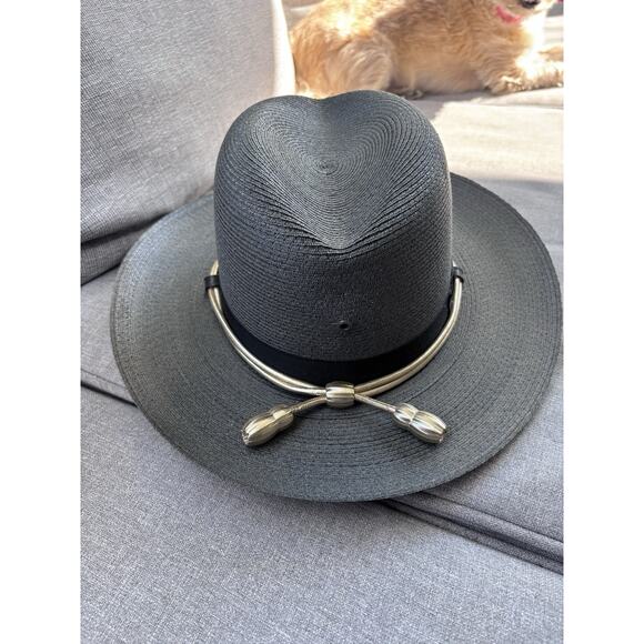 Vintage Stratton Police Trooper Campaign Hat Self Forming Size 7 1/8 *Read* - Picture 9 of 9